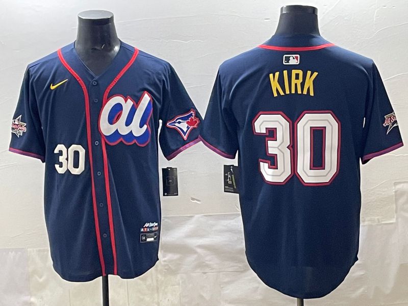 Men 2025 Toronto Blue Jays #30 Kirk Drak Blue All star Nike MLB Jersey style 02